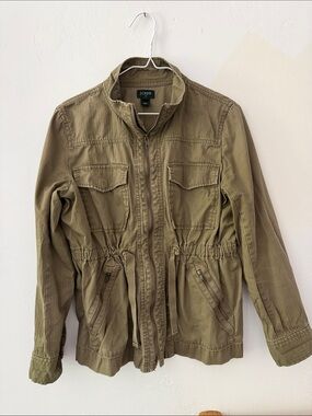 J. Crew Olive Green Military Drawstring Field Jacket